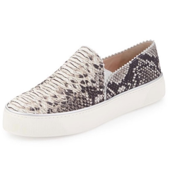 Stuart Weitzman Natural Nuggets Snake-print Slip-on Sneakers - Picture 1 of 12